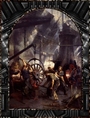 Gemaldezyklus Lebensgeschichte Einer Lokomotive by Paul Friedrich Meyerheim Classical Fine Art Old Masters Reproduction